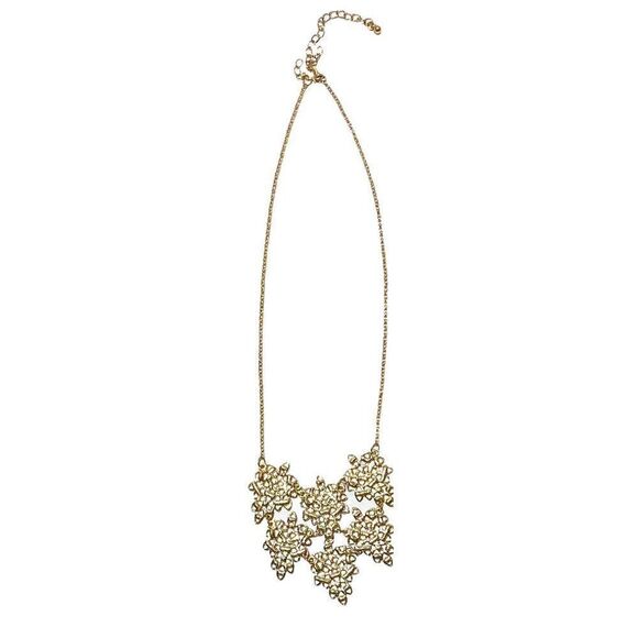 Justfab Gilded Florals Necklace Acorns - Picture 7 of 7